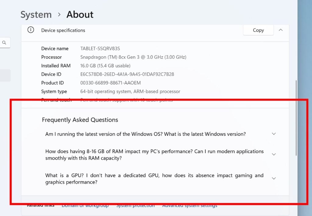 Windows-11-FAQ-page
