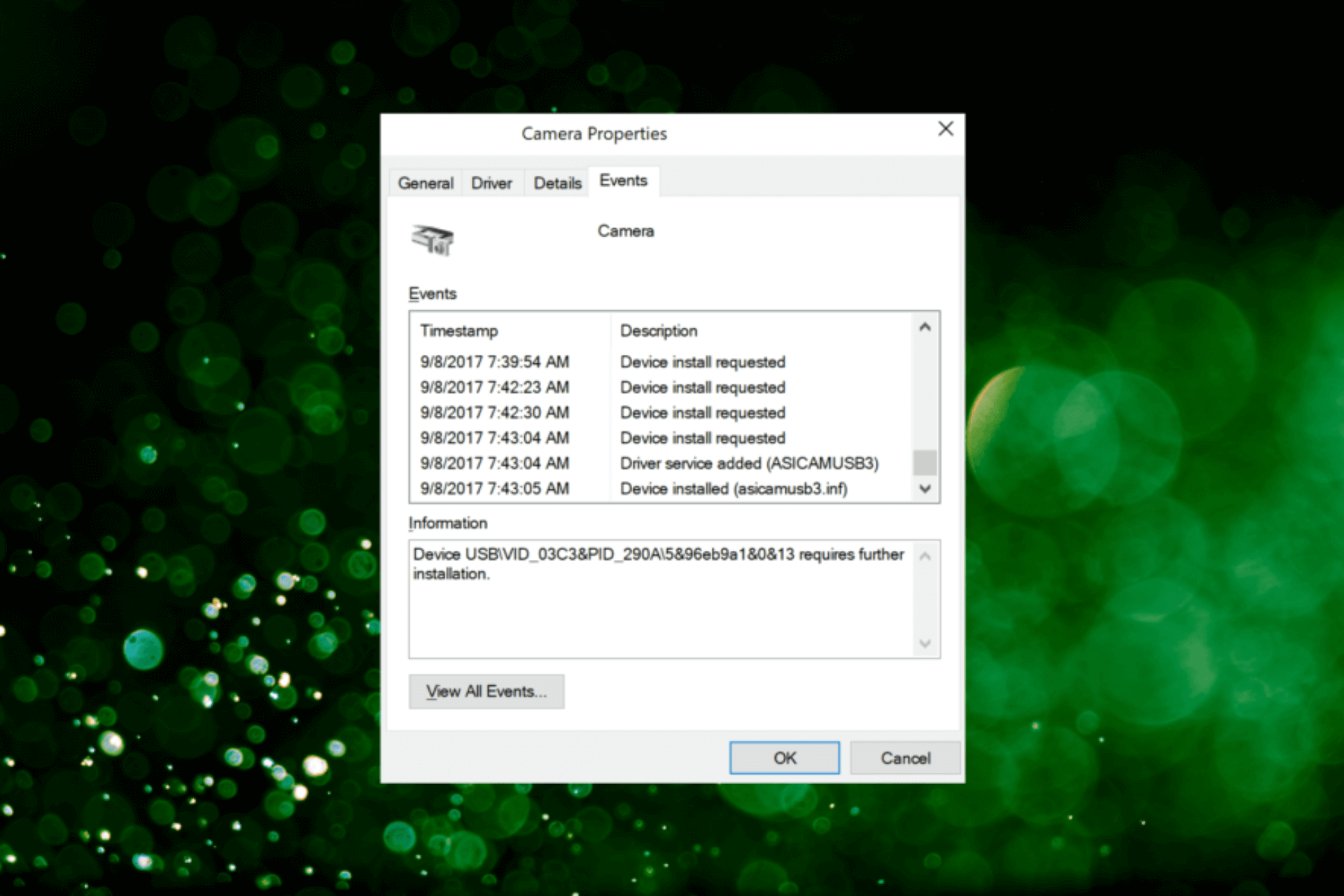 dispositivo requiere instalacion adicional windows 10