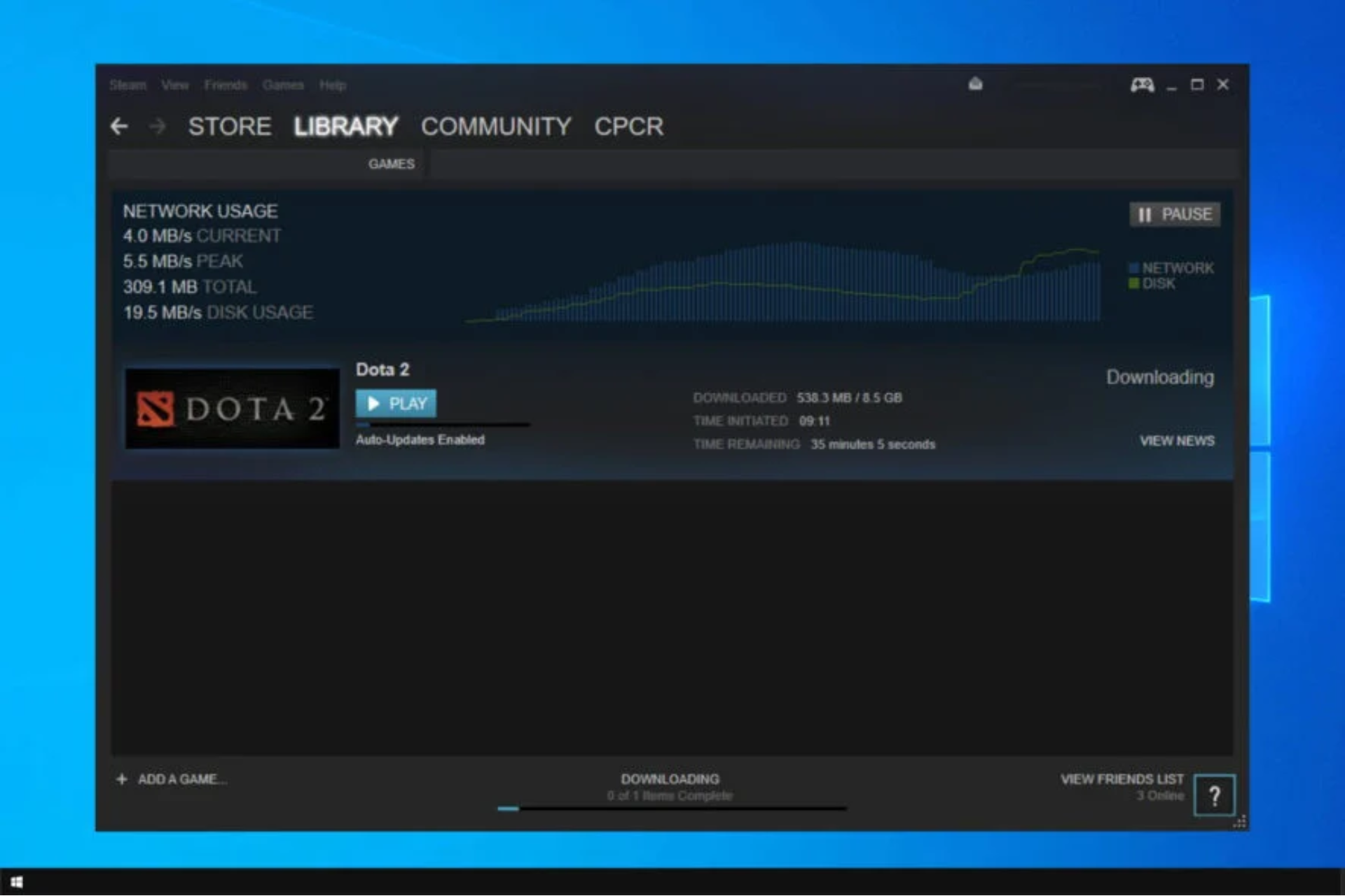 descarga lenta steam