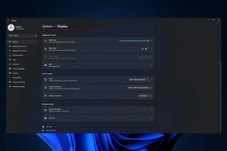 no se puede cambiar resolución windows 11