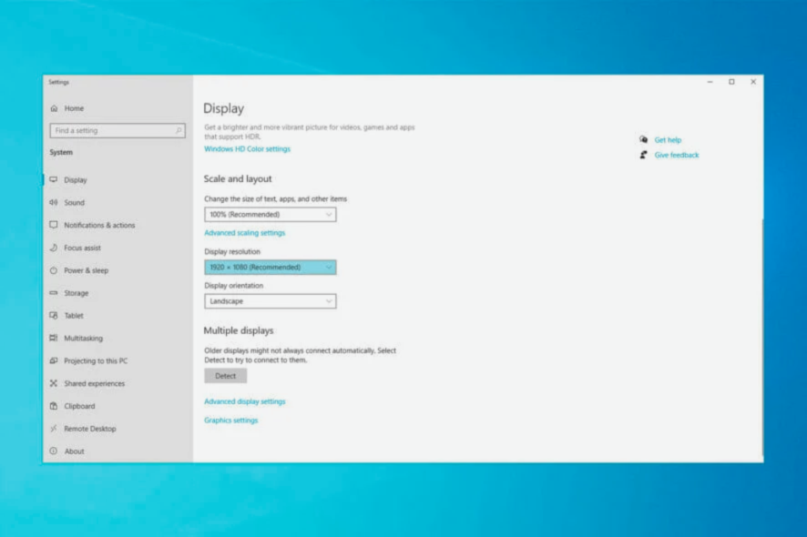 resolucion cambia repentinamente windows 10