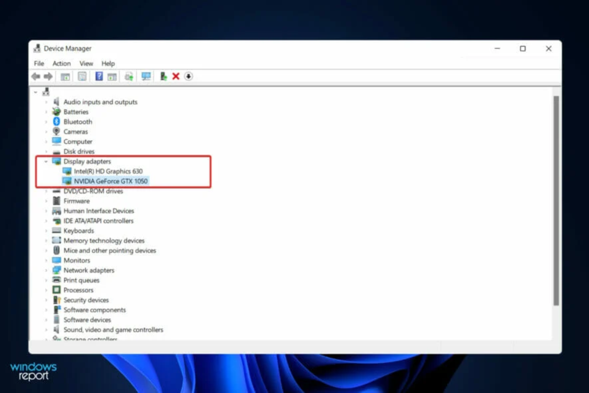 tarjeta gráfica nvidia no detectada windows 11