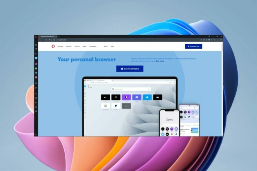 descargar instalar opera windows 11