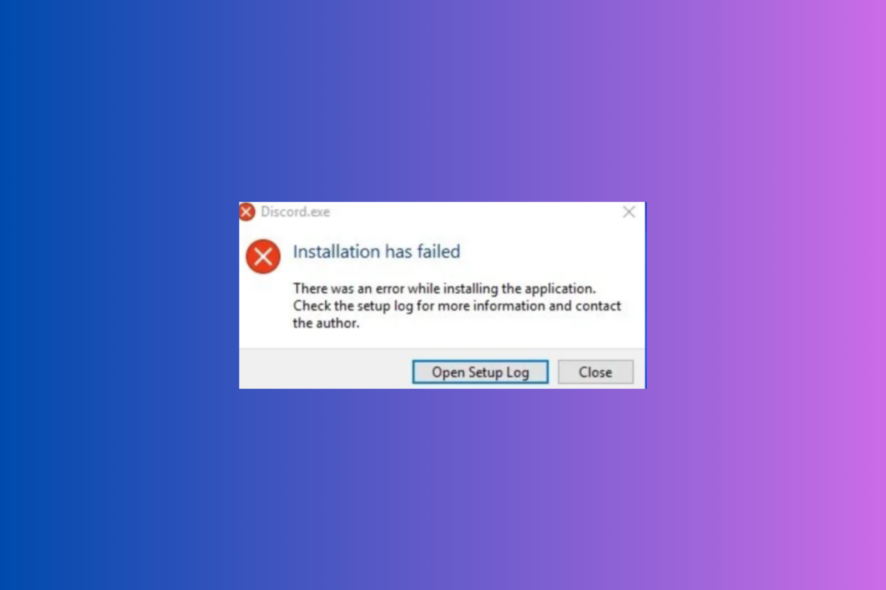 no se puede instalar discord