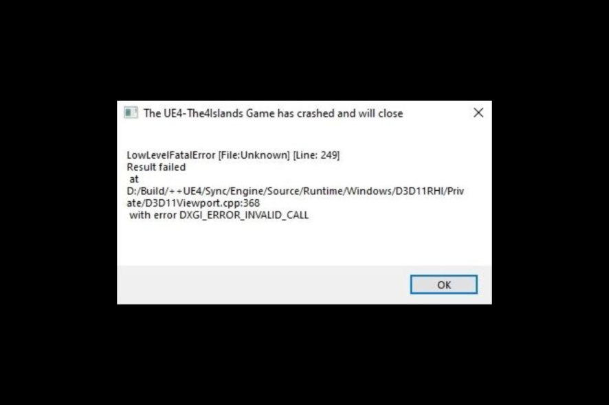 LowLevelFatalError