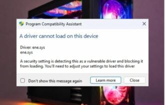 ene.sys Driver No Compatible
