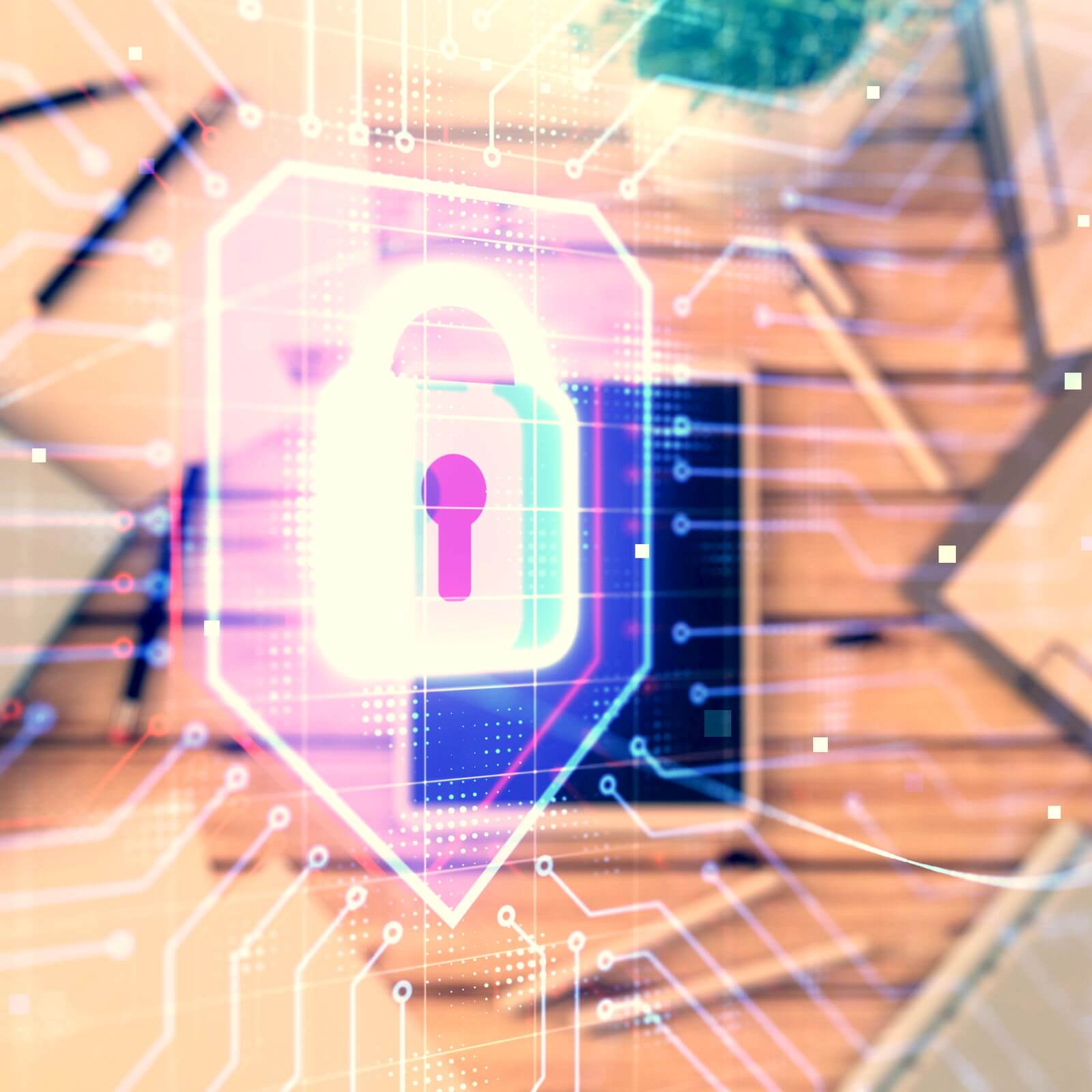 Concept de sécurité informatique avec cadena