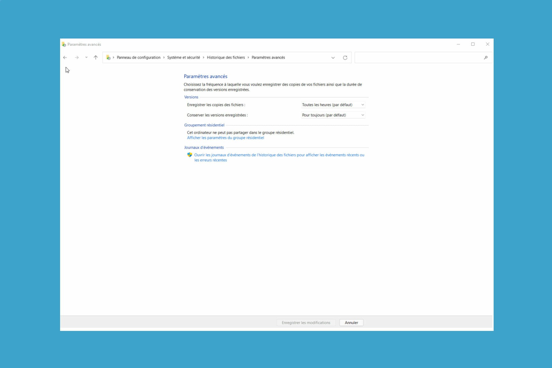 sauvegarde pc windows 11 sur disque dur externe