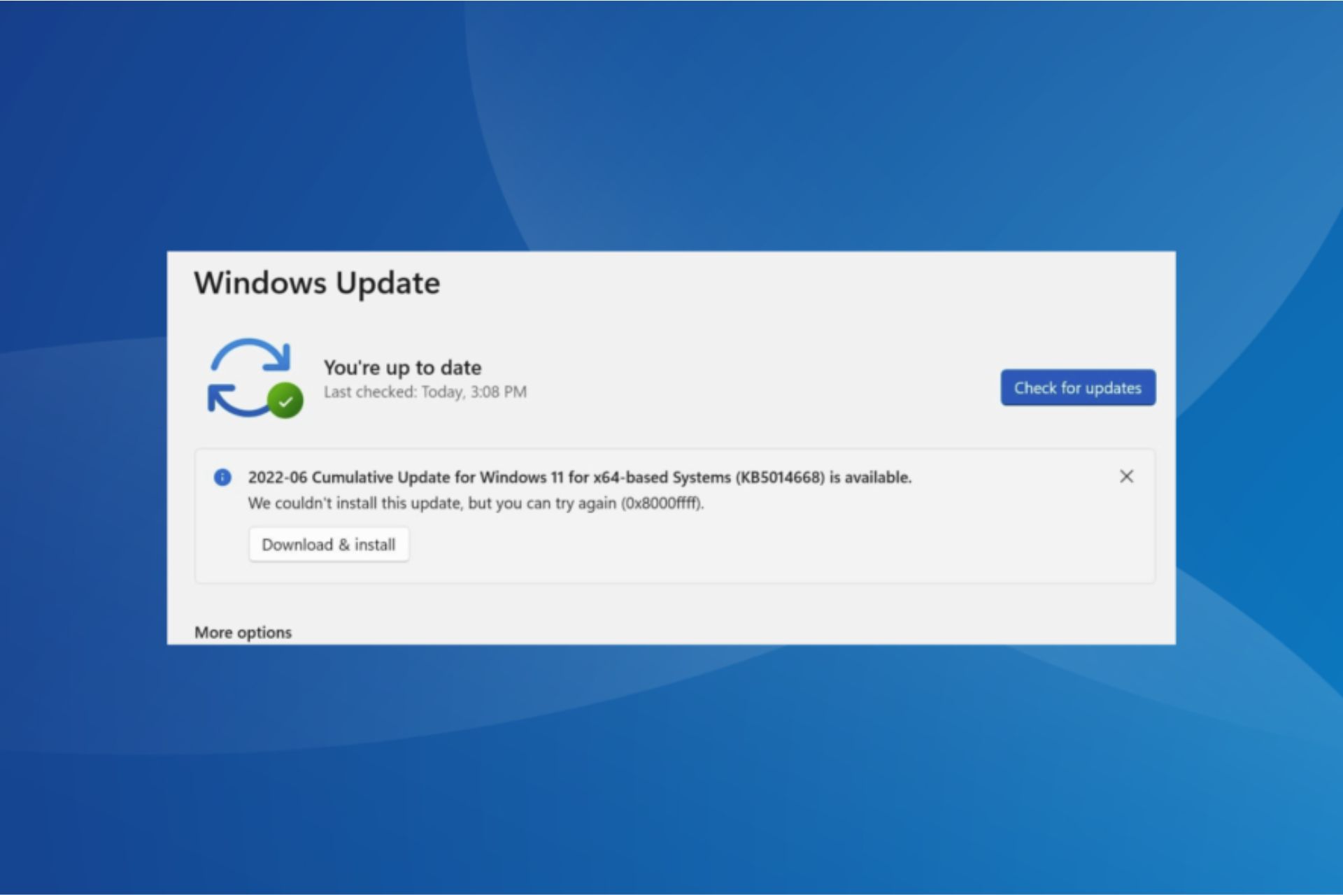 windows 11 aggiornamento