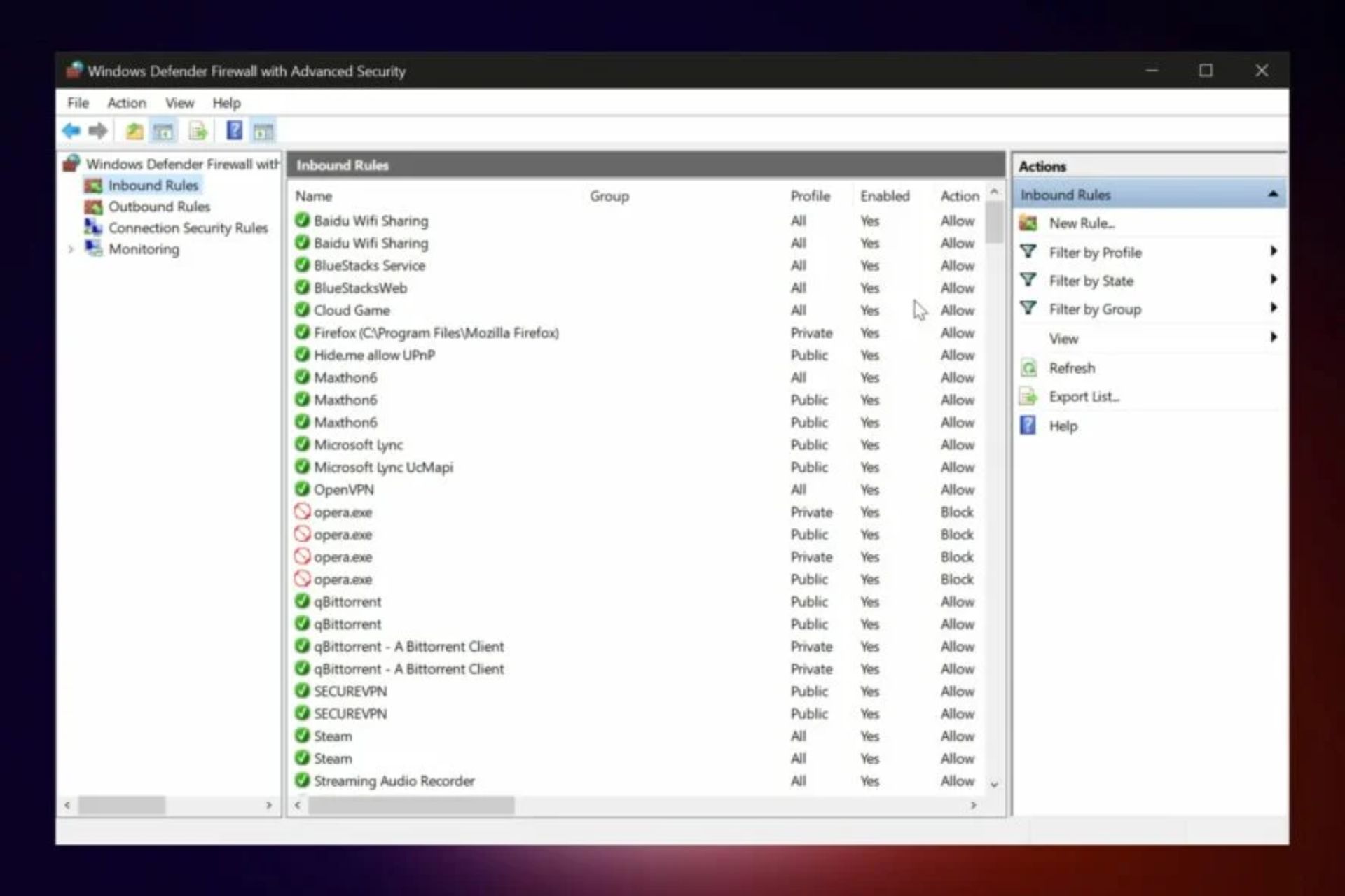 Firewall VPN