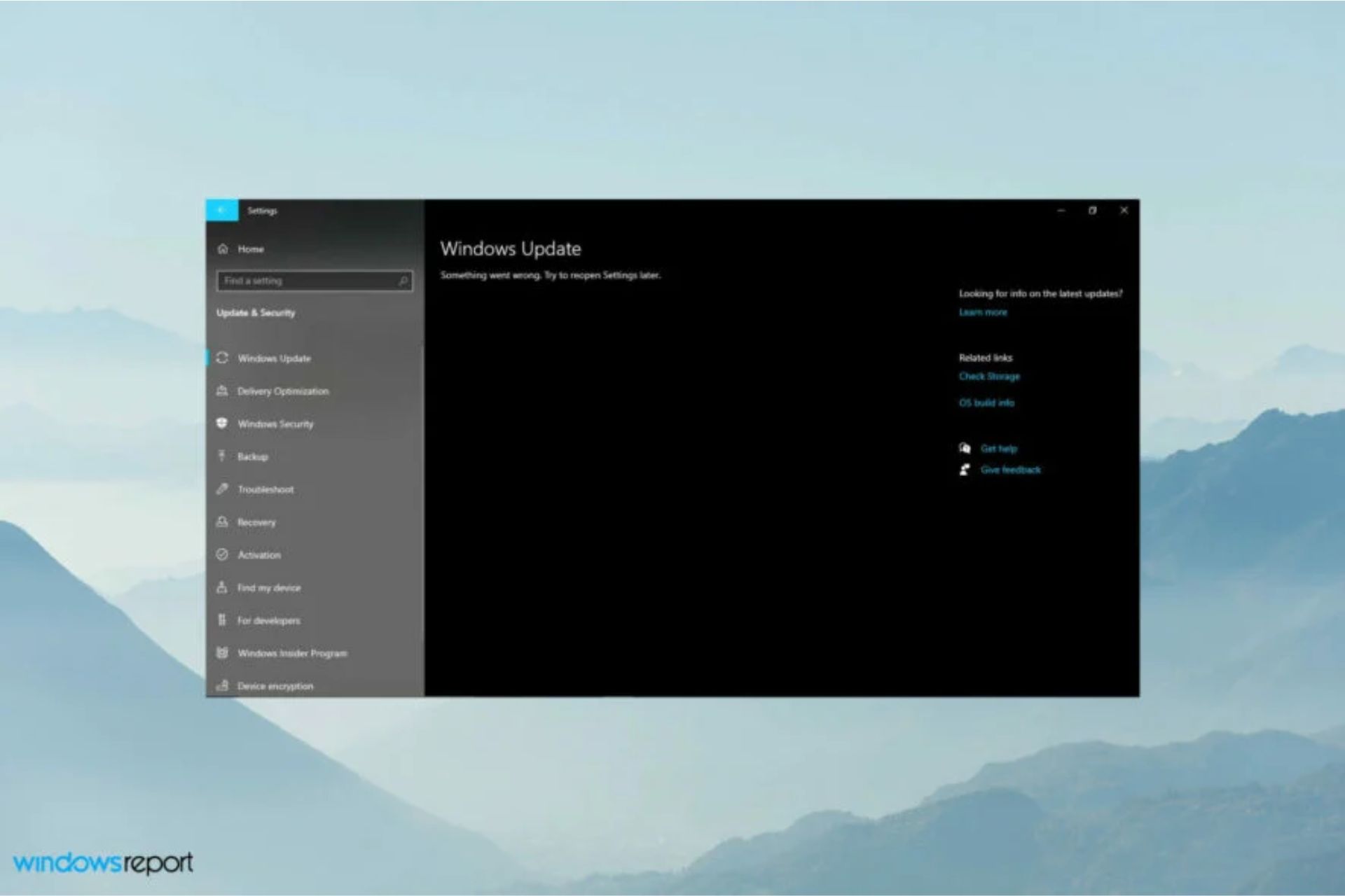 Windows Update Errore
