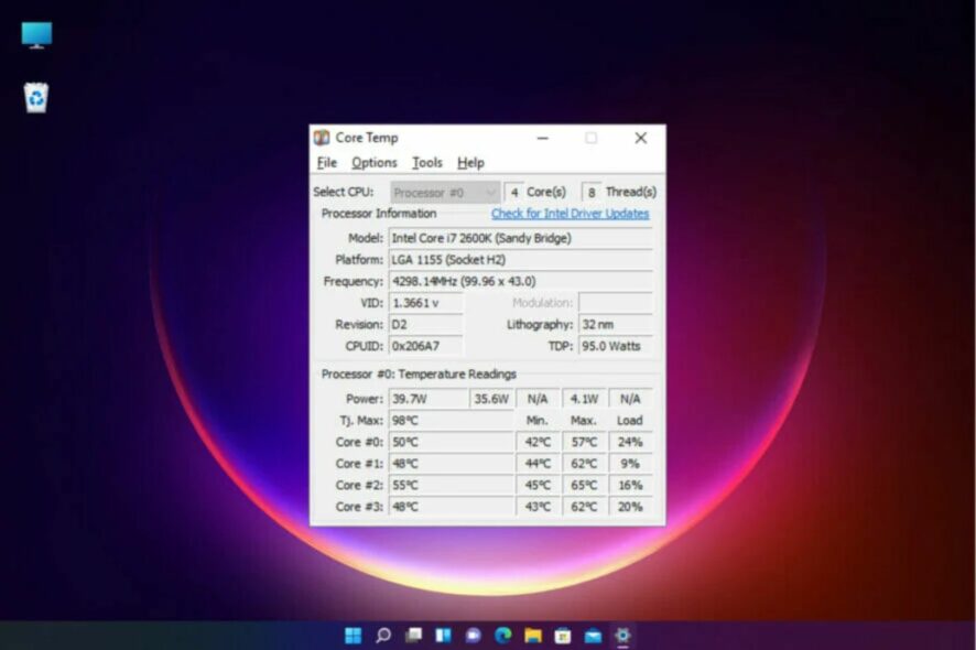 Software di raffreddamento