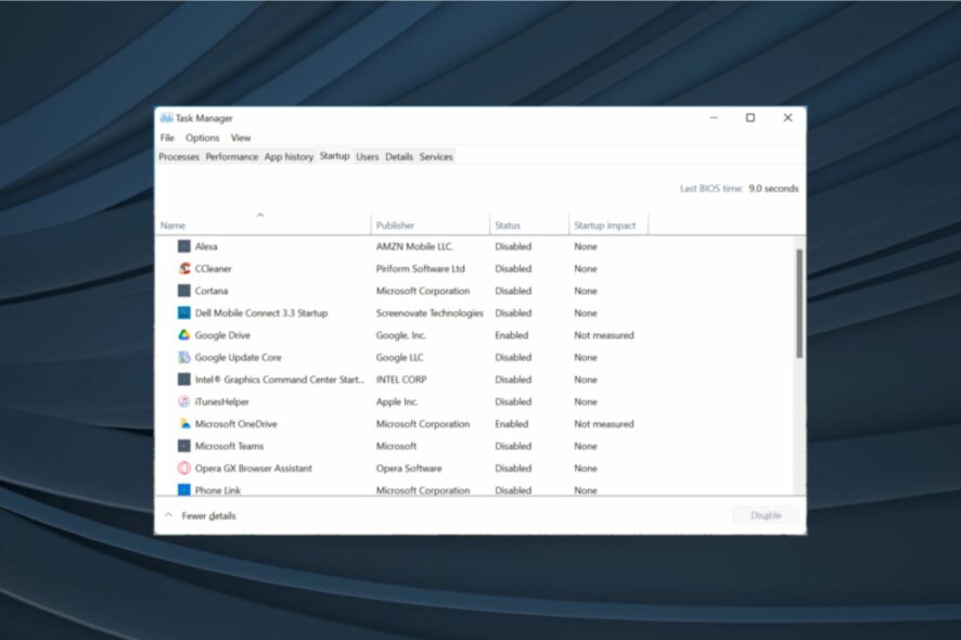 app in background w11