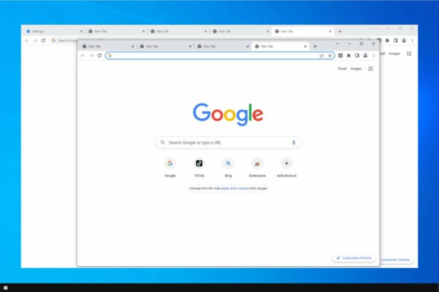 chrome apre schede