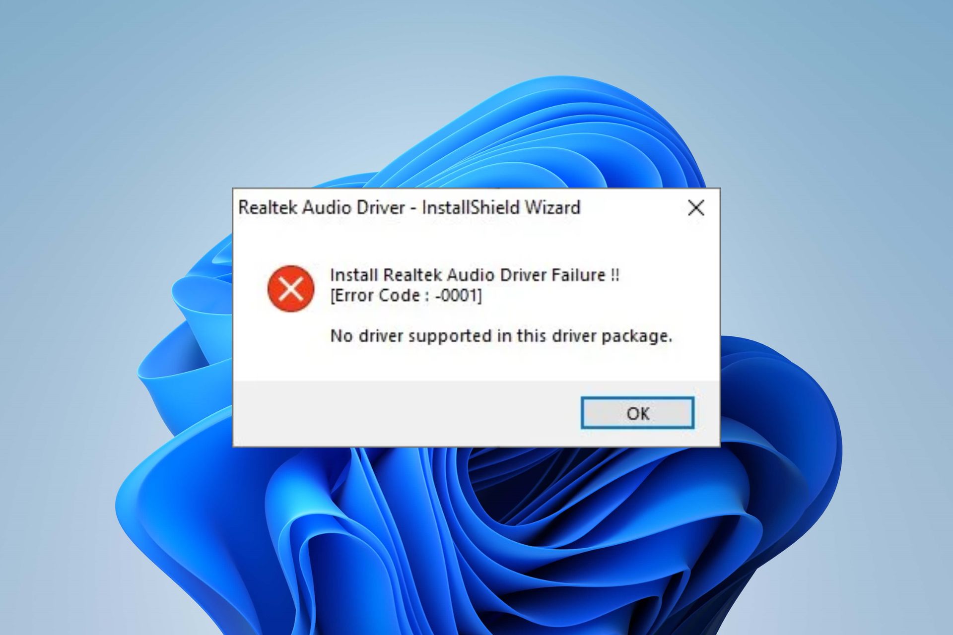Código de Erro 0001 Realtek: 5 maneiras de corrigir falha do driver
