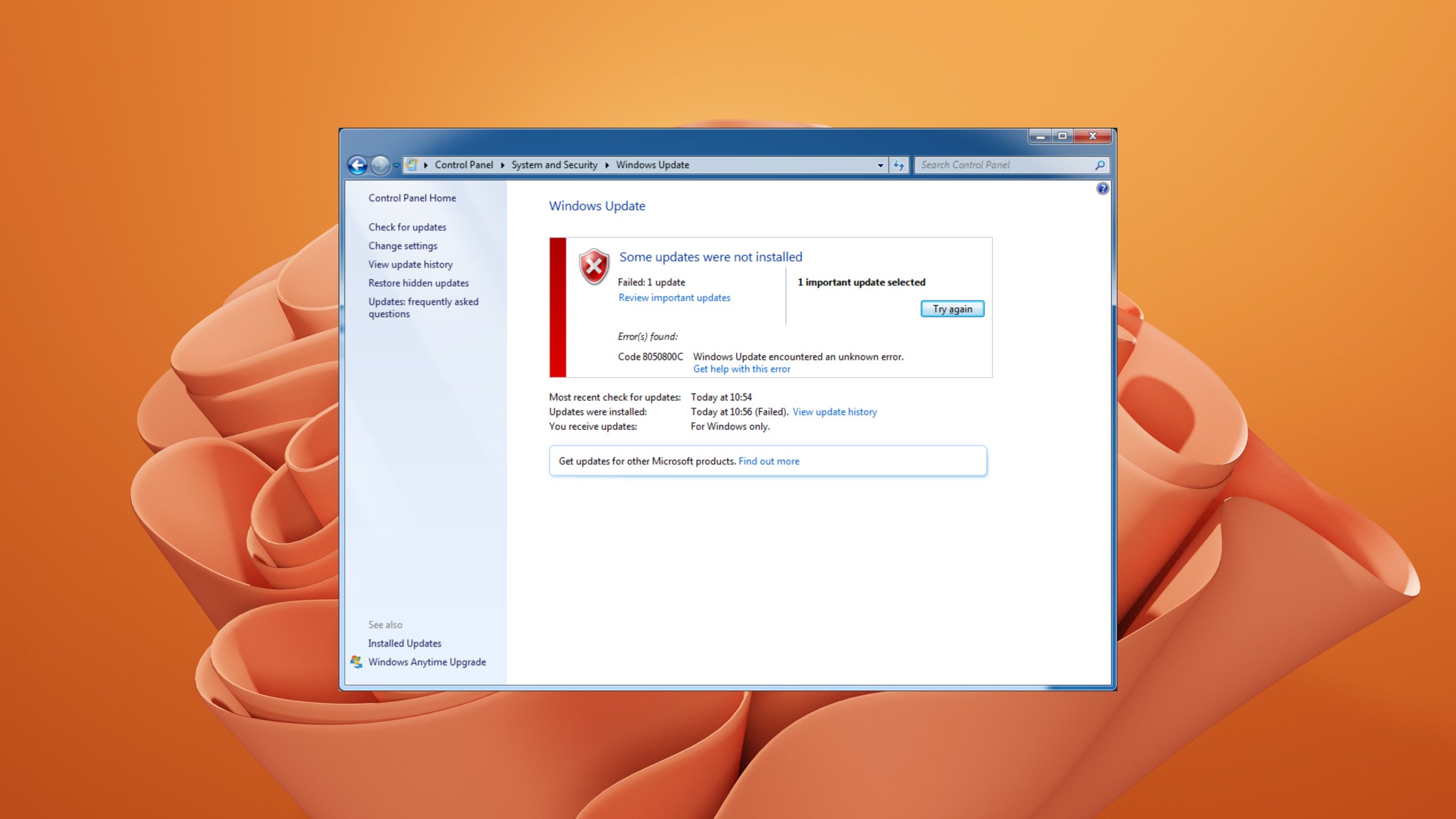 Erro 80072efe no Windows Update do Windows 7  [resolvido]