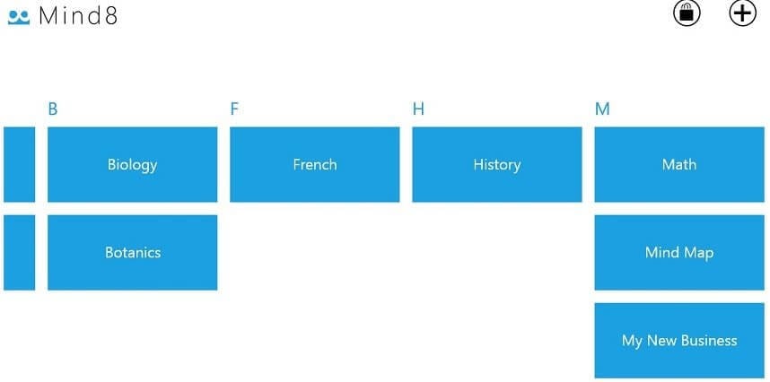 mind 8 mind map in windows 8