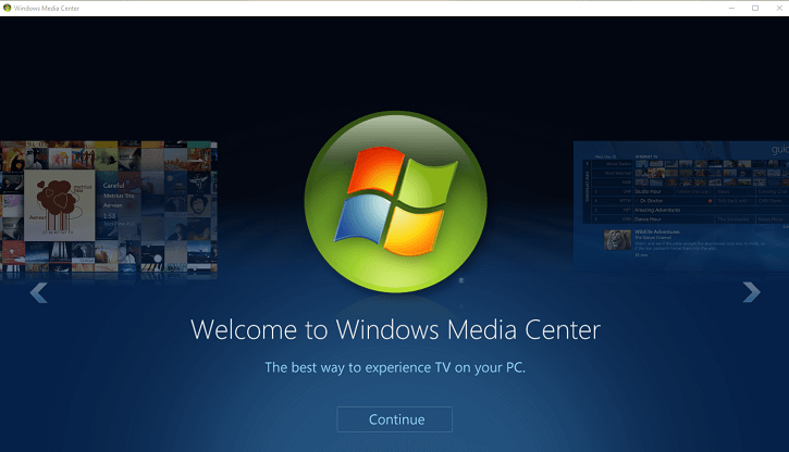 fix windows media center windows 10
