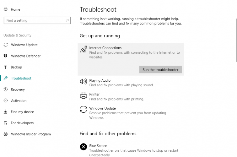 windows update no internet