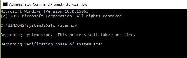 use the sfc command