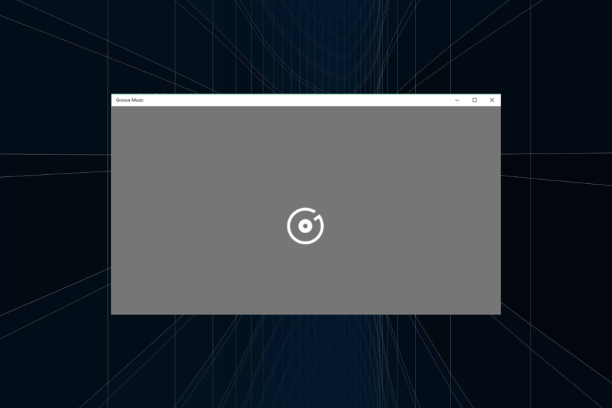 fix groove music crash on Windows 10
