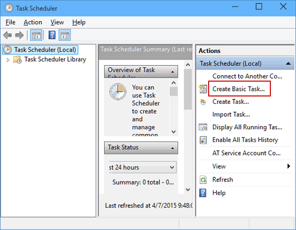 schedule shutdown windows 10 step 1