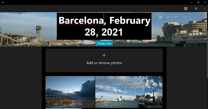onedrive photo album from folder give a name