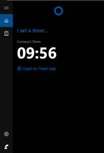 cortana timer windows 10