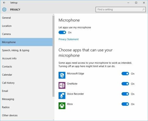 Fix sound recording problems in Windows 10
