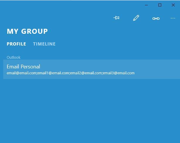 profile emails outlook