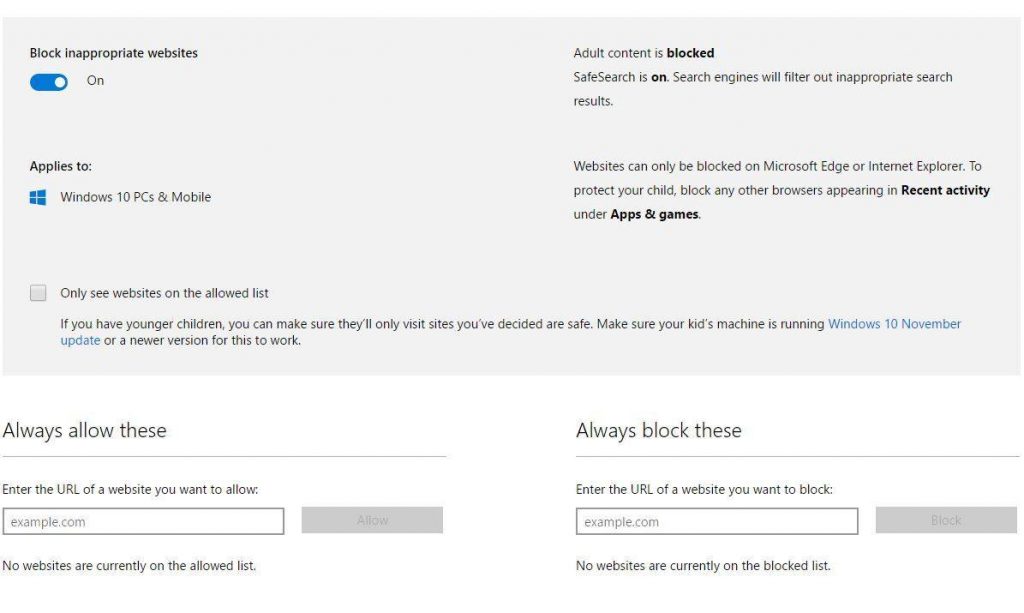 microsoft-family-safety-block-innapropriate-websites