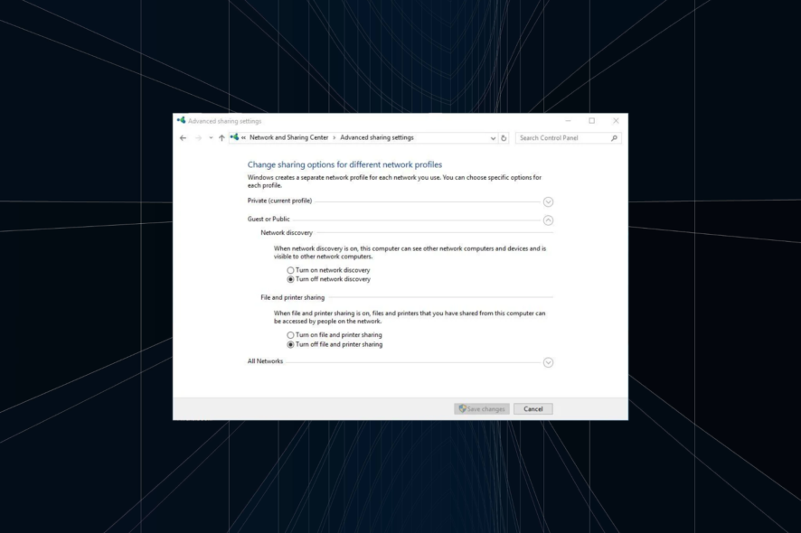 all about network location in Windows 10