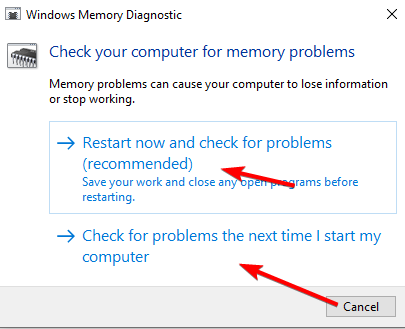 rest-check mdsched.exe