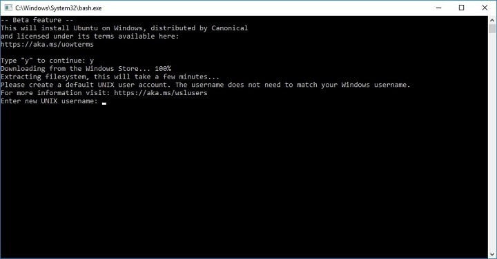 install bash via cmd