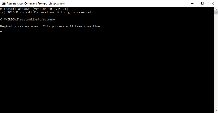 sfc scannow can't download files windows