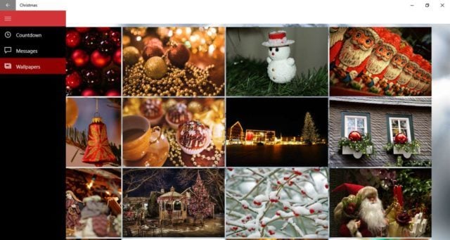 christmas windows 10 app