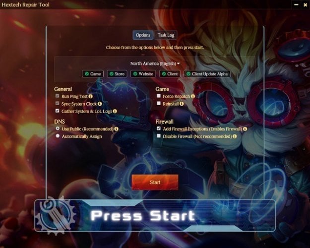 hextech repair tool options