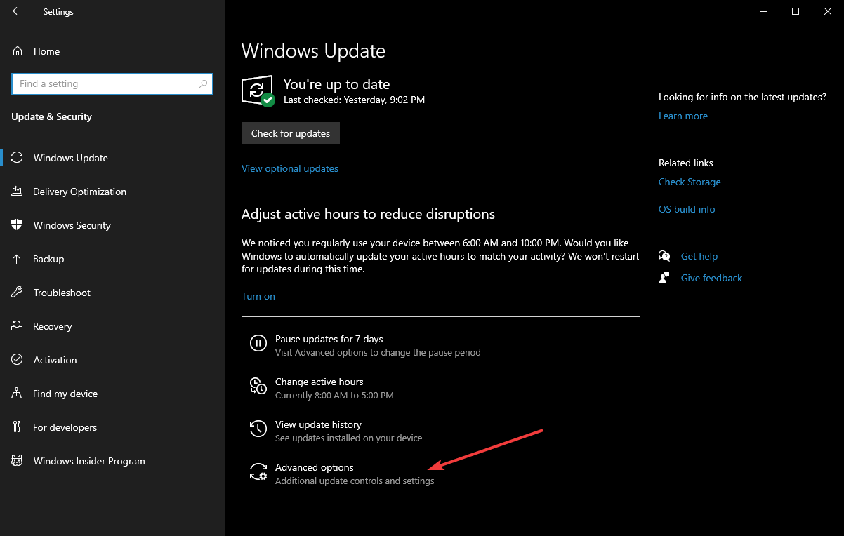 setup pause windows 10 updates