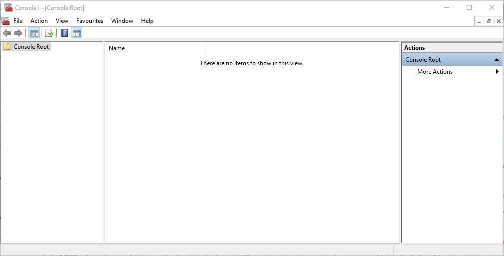 access microsoft management console in run