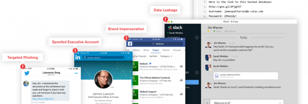 Visual representation of important social media security features in Hotsuite