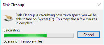 disk cleanup scan Thumbnail previews not showing