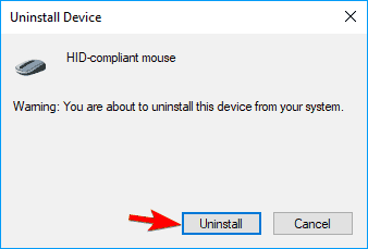 click on uninstall