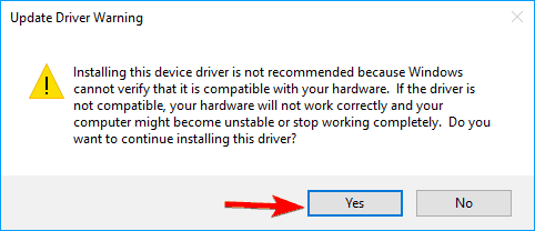 press ok on the warning box