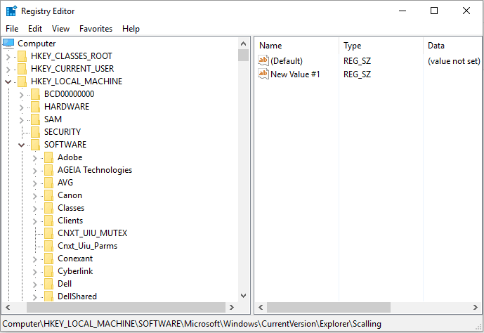 registry editor on screen keyboard fix