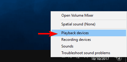 El control de volumen no abre los dispositivos de reproducción