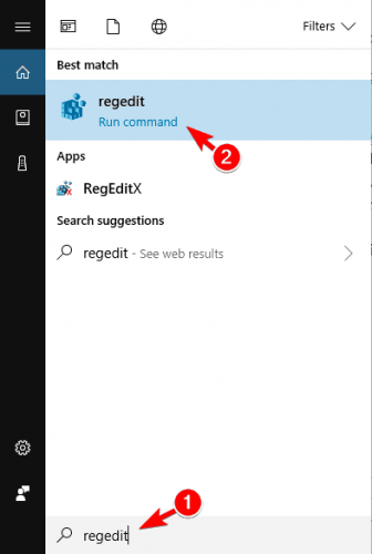 Corrupt user profile registry key
