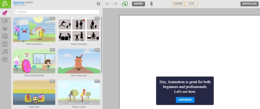 animatron animation software kids