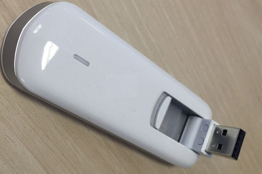 3g usb dongle won't install windows 10