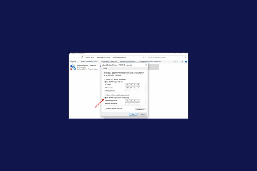 how to change dns to 1.1.1.1 windows 10