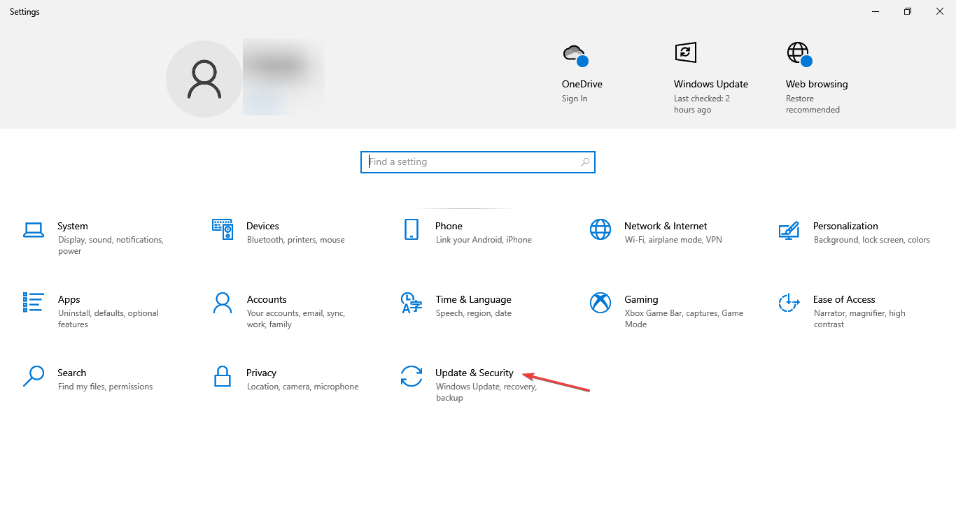 update & security